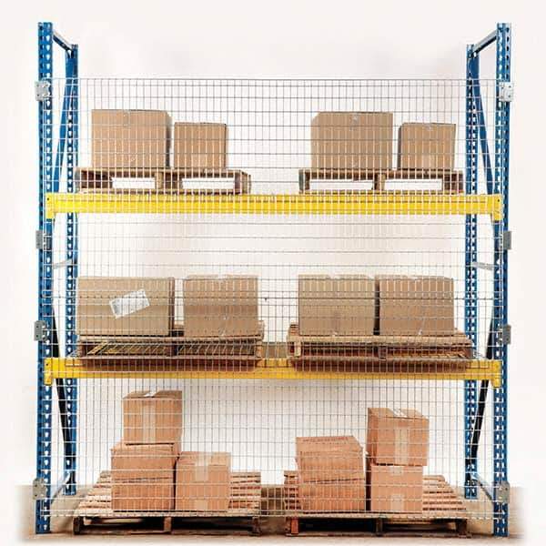 Folding Guard - Temporary Structure Partitions Type: Qwik Fence Pallet Rack Backing Height (Feet): 4 - Exact Tool & Supply