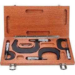 TESA Brown & Sharpe - Mechanical Outside Micrometer Sets Minimum Measurement (Inch): 0 Minimum Measurement (Decimal Inch): 0 - Exact Tool & Supply