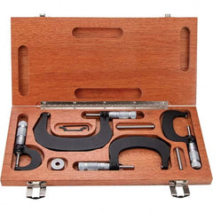 TESA Brown & Sharpe - Mechanical Outside Micrometer Sets Minimum Measurement (Inch): 0 Minimum Measurement (Decimal Inch): 0 - Exact Tool & Supply
