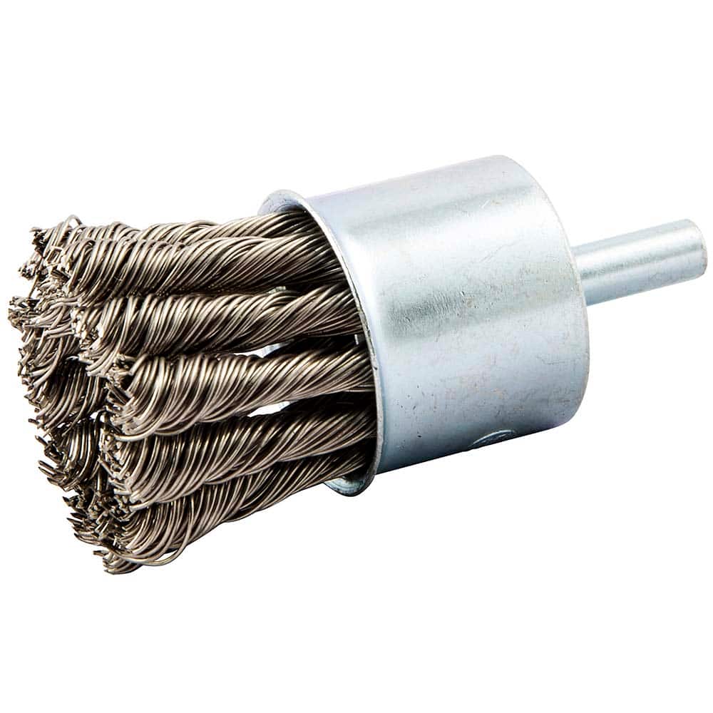 Norton - End Brushes Brush Diameter (Inch): 1 Fill Material: Stainless Steel - Exact Tool & Supply