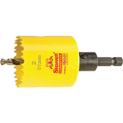 2″ Bi-Metal Deep Cut Hole Saw - Starrett with Arbor - Exact Tool & Supply