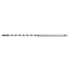 1.9 mm Dia. × 3 mm Shank × 45.6 mm Flute Length × 88 mm OAL, 20xD, IchAda, 2 Flute, No, Solid Carbide Drill - Exact Tool & Supply