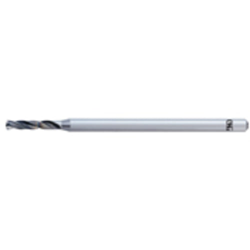 0.7 mm Dia. × 3 mm Shank × 4.2 mm Flute Length × 47 mm OAL, 2xD, IchAda, 2 Flute, No, Solid Carbide Drill - Exact Tool & Supply