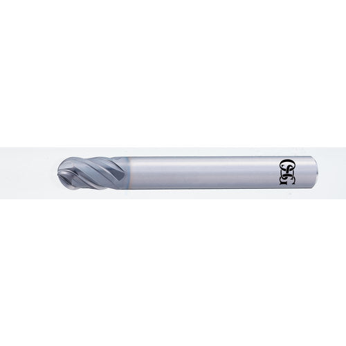 0.8 mm Dia. × 4 mm Shank × 0.6 mm DOC × 40 mm OAL, Carbide DURO, 2 Flute, Shrink Fit, Ballnose End Mill - Exact Tool & Supply