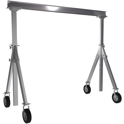 Aluminum Gantry Crane W/Pnu Caster 10 × 10 - Exact Tool & Supply