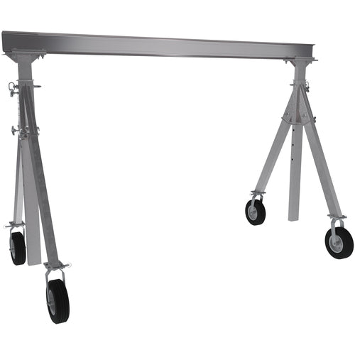 Aluminum Gantry Crane W/Pnu Caster 15 × 8 - Exact Tool & Supply