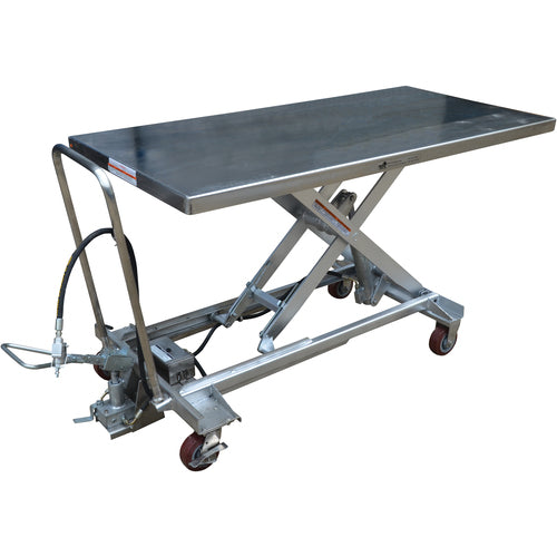 Air SS Cart 1000 lb 31.5 × 63 - Exact Tool & Supply