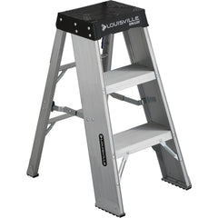 Aluminum Industrail Step Stand 3 Step - Exact Tool & Supply