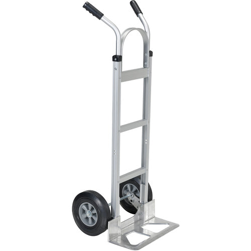 Aluminum Hand Truck W/Hard Rubber Wheels - Exact Tool & Supply