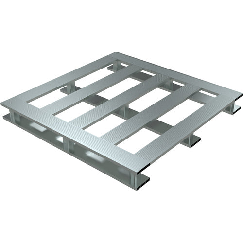 Heavy Duty Aluminum Half Pallet Skid Bottom 48 × 24 - Exact Tool & Supply