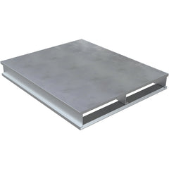 Heavy Duty Aluminum Half Pallet Solid Top 40 × 24 - Exact Tool & Supply