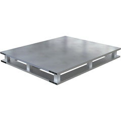 Hvy Duty Alum Solid Top Pallet 4K 4-Way 40 × 48″ - Exact Tool & Supply
