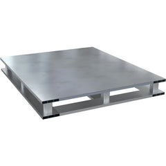 Hvy Duty Alum Solid Top Pallet 4K 4-Way 42 × 48″ - Exact Tool & Supply