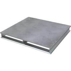 Heavy Duty Aluminum Half Pallet Solid Top 48 × 24 - Exact Tool & Supply