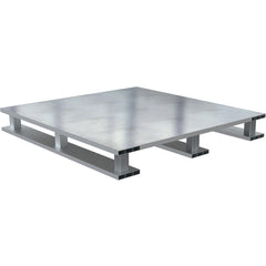 Hvy Duty Alum Solid Top Pallet 4K48 × 48 Skid Bottom - Exact Tool & Supply