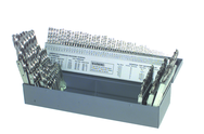 115 Pc. 3 in 1 (1/16" - 1/2" by 64ths / A-Z / 1-60) HSS Bright Jobber Drill Set - Exact Tool & Supply