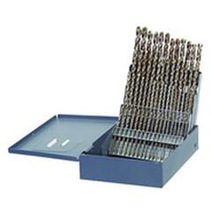 60 Pc. #1 - #60 Wire Gage Cobalt Bronze Oxide Jobber Drill Set - Exact Tool & Supply