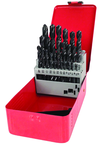 29 Pc. 1/16" - 1/2" by 64ths HSS Surface Treated Jobber Drill Set - Exact Tool & Supply