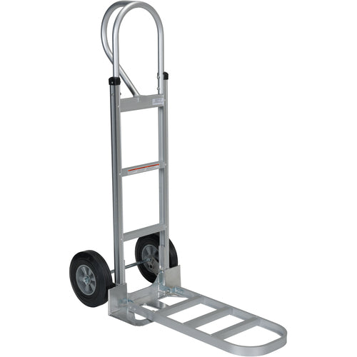Aluminum P-Handle Hand Truck Hard Rubber - Exact Tool & Supply