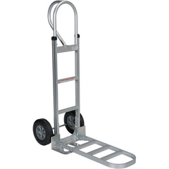 Aluminum P-Handle Hand Truck Hard Rubber - Exact Tool & Supply