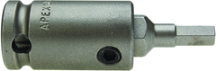 #SZ-20 - 1/2" Square Drive - 3/16" M Hex - 2-1/2" Overall Length SAE Bit - Exact Tool & Supply