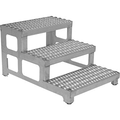 Adj Alum Step Mate Stand 3 Step 24.06 × 33.62 - Exact Tool & Supply