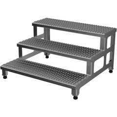 Adj Alum Step Mate Stand 3 Step 36.06 × 33.62 - Exact Tool & Supply