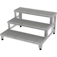 Adj SS Step Mate Stand 3 Step 35.75 × 33.87″ - Exact Tool & Supply