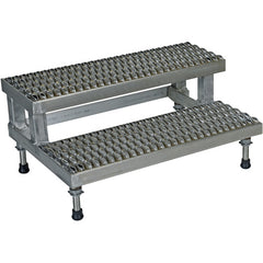 Adj SS Step Mate Stand 2 Step 35.75 × 22.87″ - Exact Tool & Supply
