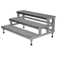 Adj Alum Step Mate Stand 3 Step 48.06 × 33.62 - Exact Tool & Supply