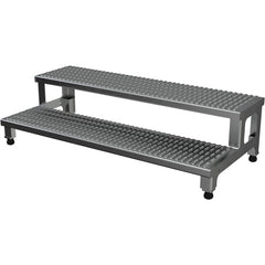 Adj Alum Step Mate Stand 2 Step 48.06 × 22.75 - Exact Tool & Supply
