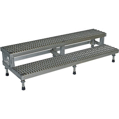 Adj SS Step Mate Stand 2 Step 59.75 × 22.75″ - Exact Tool & Supply