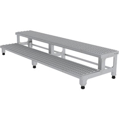 Adj SS Step Mate Stand 2 Step 71.75 × 22.75″ - Exact Tool & Supply