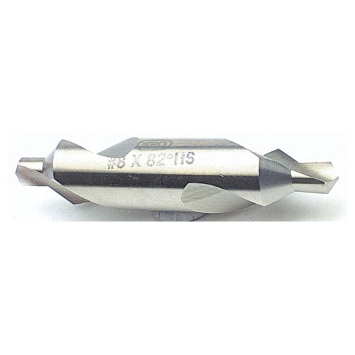 #6 × 3″ OAL 90 Degree HSS Plain Combined Drill and Countersink Uncoated - Exact Tool & Supply