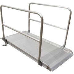 Alum Walk Ramp Handrail Overlap 84 × 38″ - Exact Tool & Supply