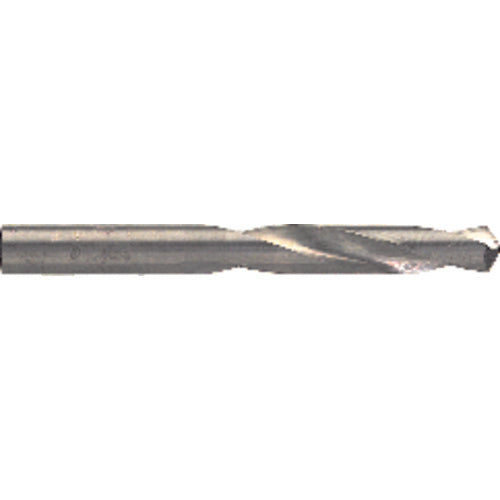 #44 Dia. × 0.086″ Shank × 1″ Flute Length × 2″ OAL, 5XD, 118°, Uncoated, 2 Flute, External Coolant, Round Solid Carbide Drill - Exact Tool & Supply