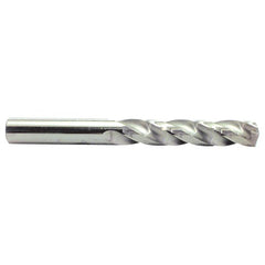 ‎F Dia. x 0.257″ Shank × 2″ Flute Length × 3-1/4″ OAL, 5xD, 150°, Bright, 3 Flute, External, Round Solid Carbide Drill - Exact Tool & Supply