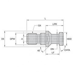 RK 50DVM PULL STUD - Exact Tool & Supply