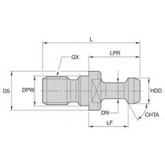 RK30BT2M PULL STUD - Exact Tool & Supply