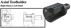 VDI Axial Toolholder (Right-Hand) - Part #: CNC86 35.3016R - Exact Tool & Supply