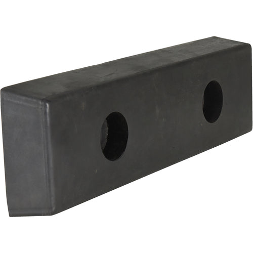 Rectangle Molded Rubber Bumper 2 × 16 × 5 - Exact Tool & Supply