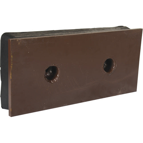 Steel Face Molded Rubber Bumper 2.5 × 18 × 8 - Exact Tool & Supply
