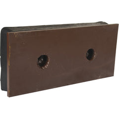 Steel Face Molded Rubber Bumper 2.5 × 18 × 8 - Exact Tool & Supply