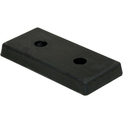 Rectangle Molded Rubber Bumper 2 × 18 × 8 - Exact Tool & Supply
