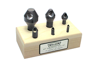 6 Pc. HSS 90° Deburring Set - Exact Tool & Supply