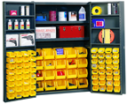 48 x 24 x 72'' (84 Bins Included) - Bin Storage Cabinet - Exact Tool & Supply