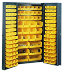 38 x 24 x 72'' (132 Bins Included) - Bin Storage Cabinet - Exact Tool & Supply