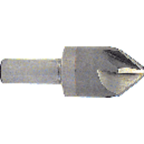 ‎1/2″ Size-1/4″ Shank-100° 6 Flute Chatterless Countersink - Exact Tool & Supply