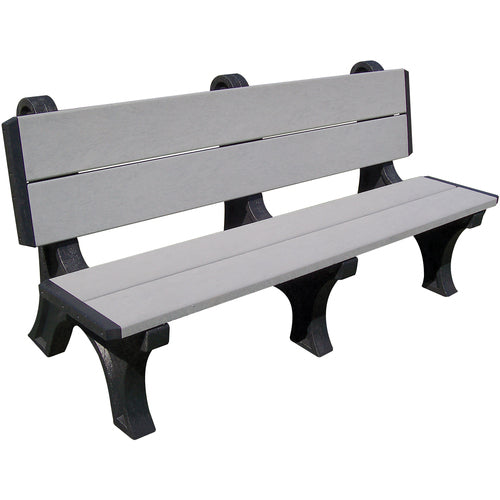Bench Deluxe Backed 2848 Bk Leg Gray Seat - Exact Tool & Supply