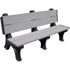 Bench Deluxe Backed 2848 Bk Leg Gray Seat - Exact Tool & Supply